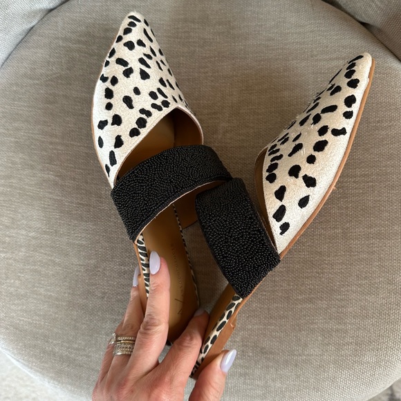 Anthropologie Paz Beaded Backless Mules EUC - Picture 10 of 12